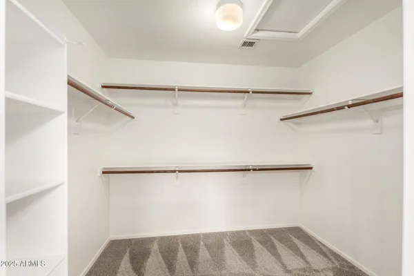 a view of a walk in closet
