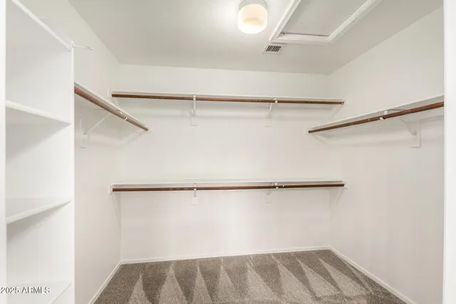 a view of a walk in closet