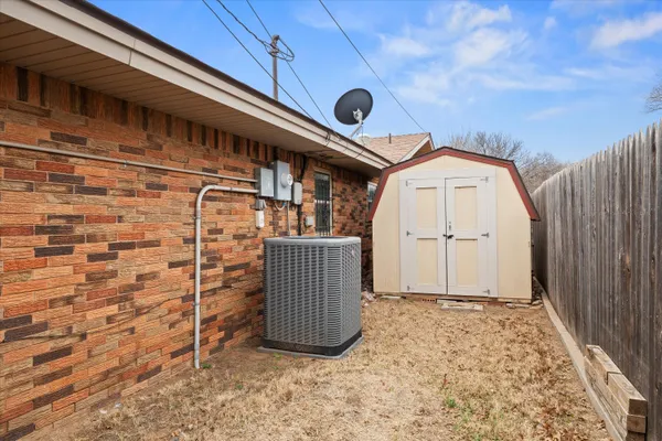 a view of a door of the house