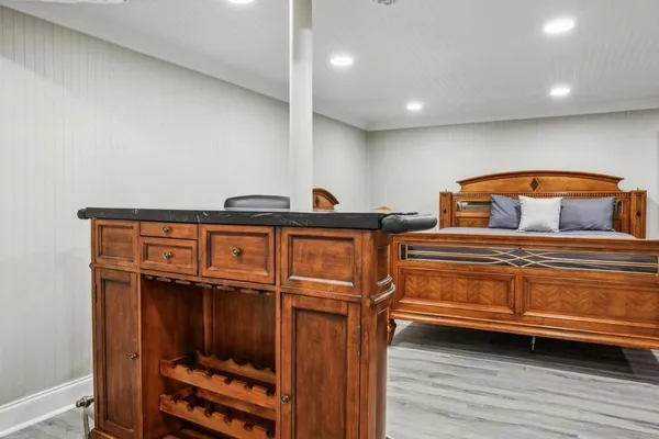a view of room with furniture