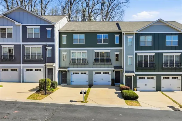 a front view of a building