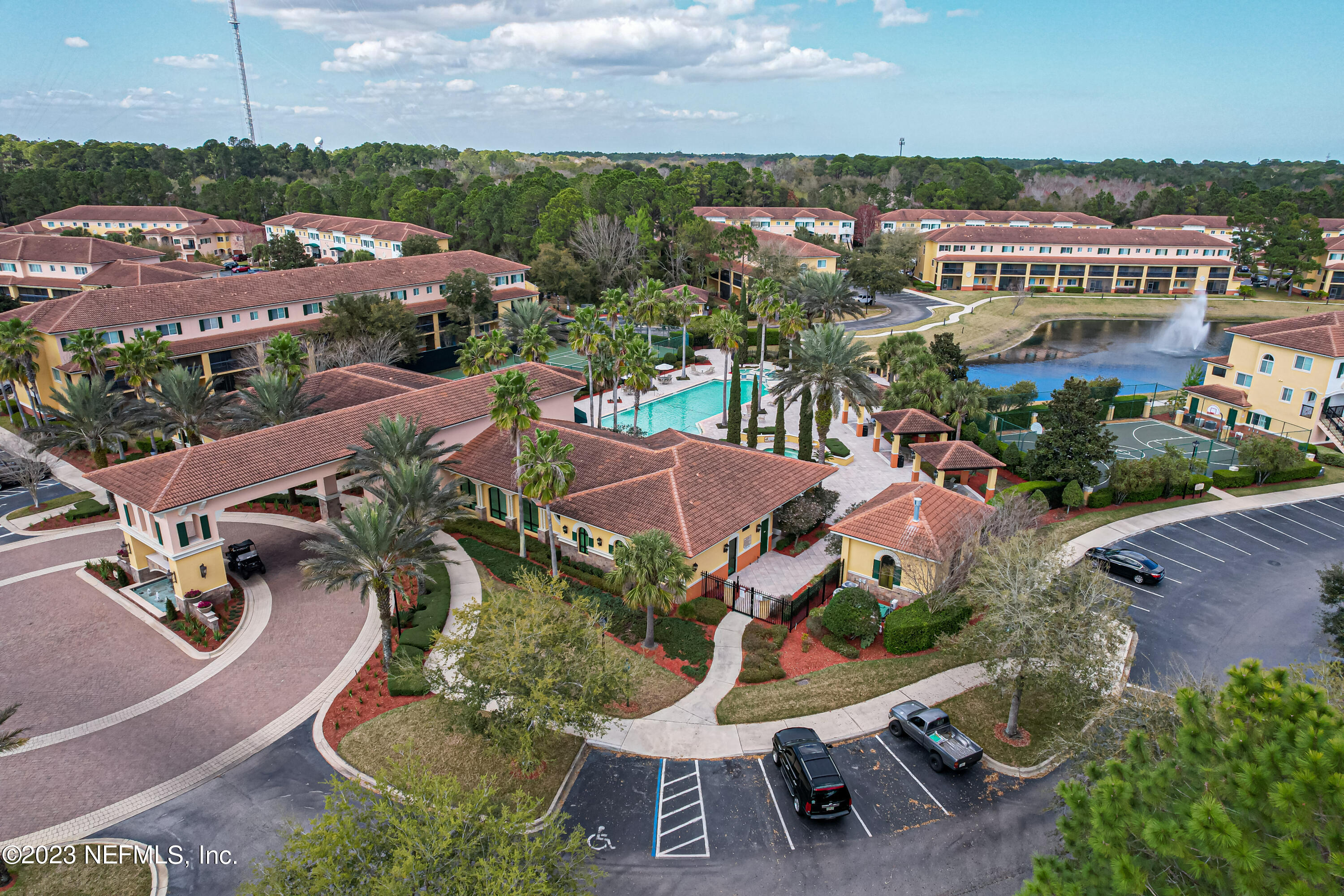 9745 Touchton Road, Unit 1105 Jacksonville, FL 32246 - Photo 59 of 64 an aerial view of a house with a garden
