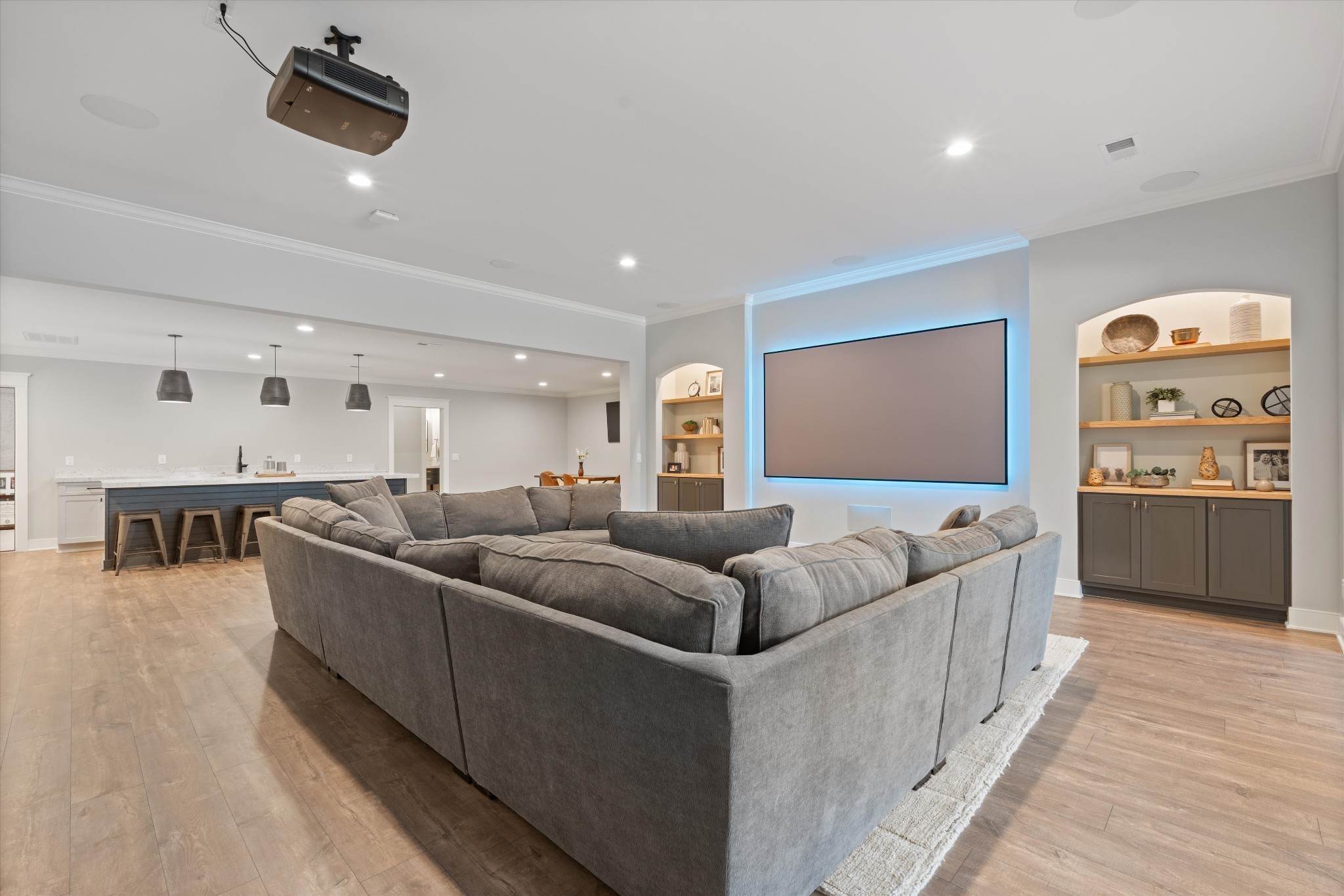 2996 South Rutland Road Mount Juliet, TN 37122 - Photo 54 of 88 a living room with furniture and a flat screen tv