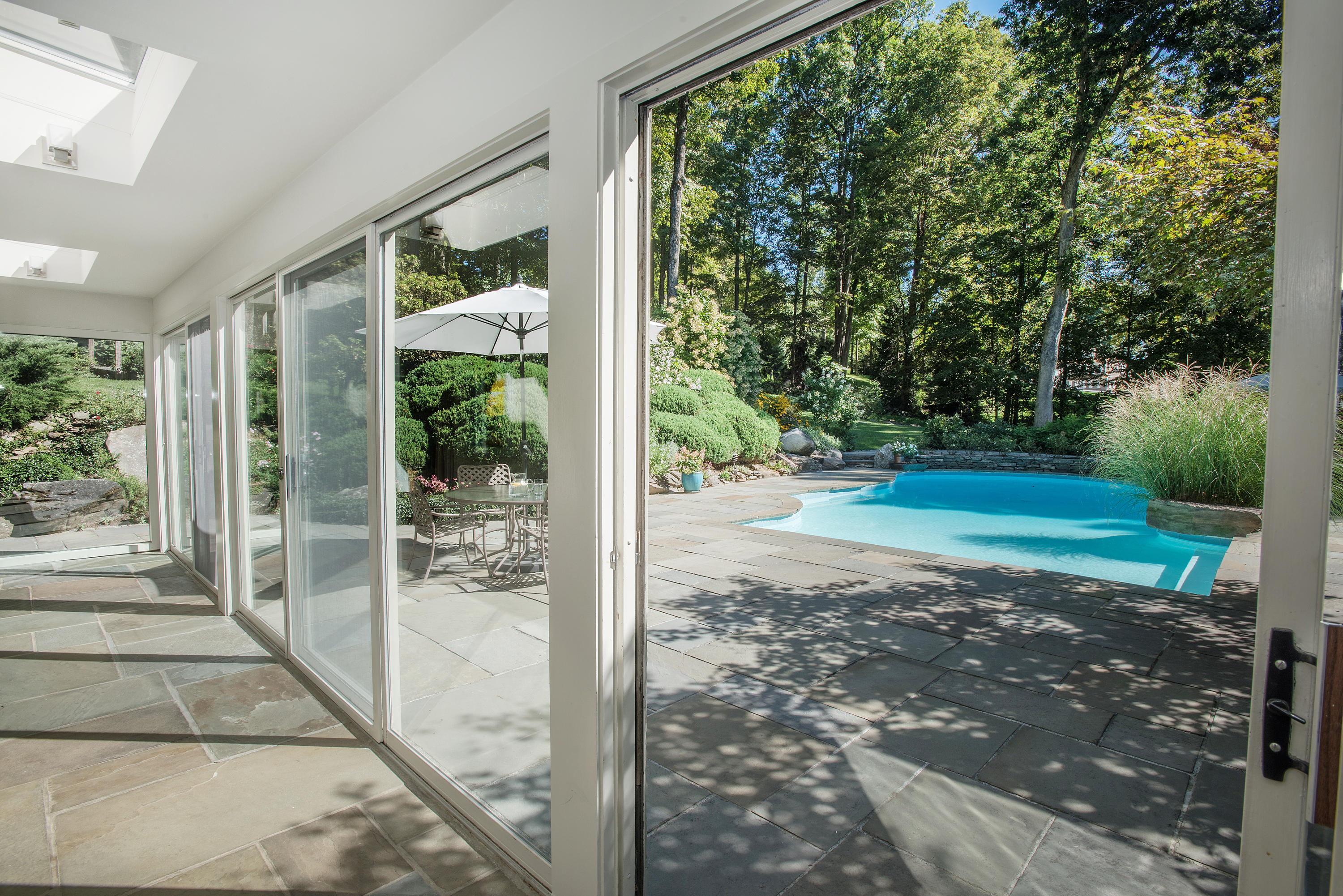 46 Chalburn Road Redding, CT 06896 - Photo 25 of 39 a view of a porch with backyard