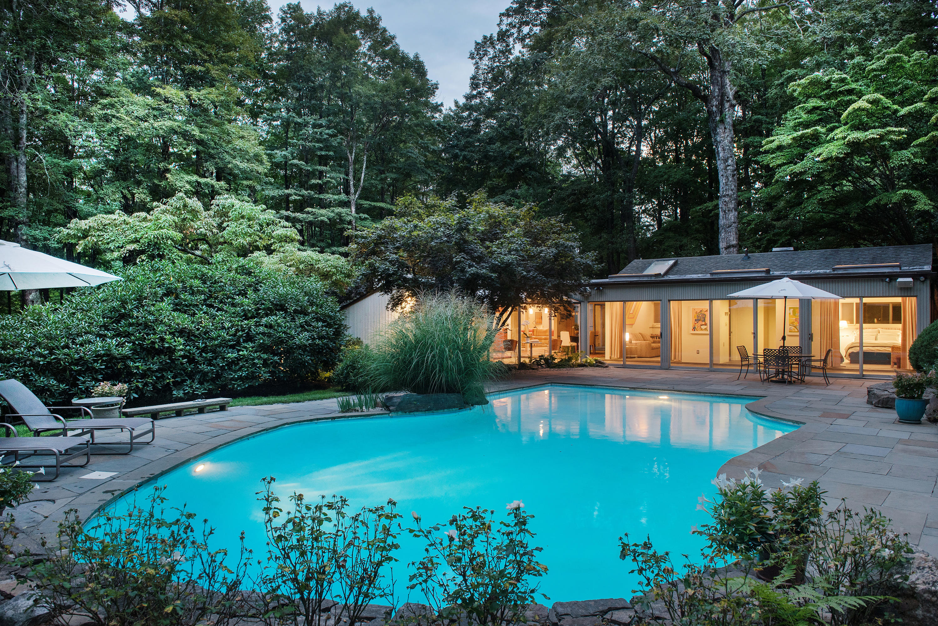 46 Chalburn Road Redding, CT 06896 - Photo 3 of 39 a view of a swimming pool with a patio