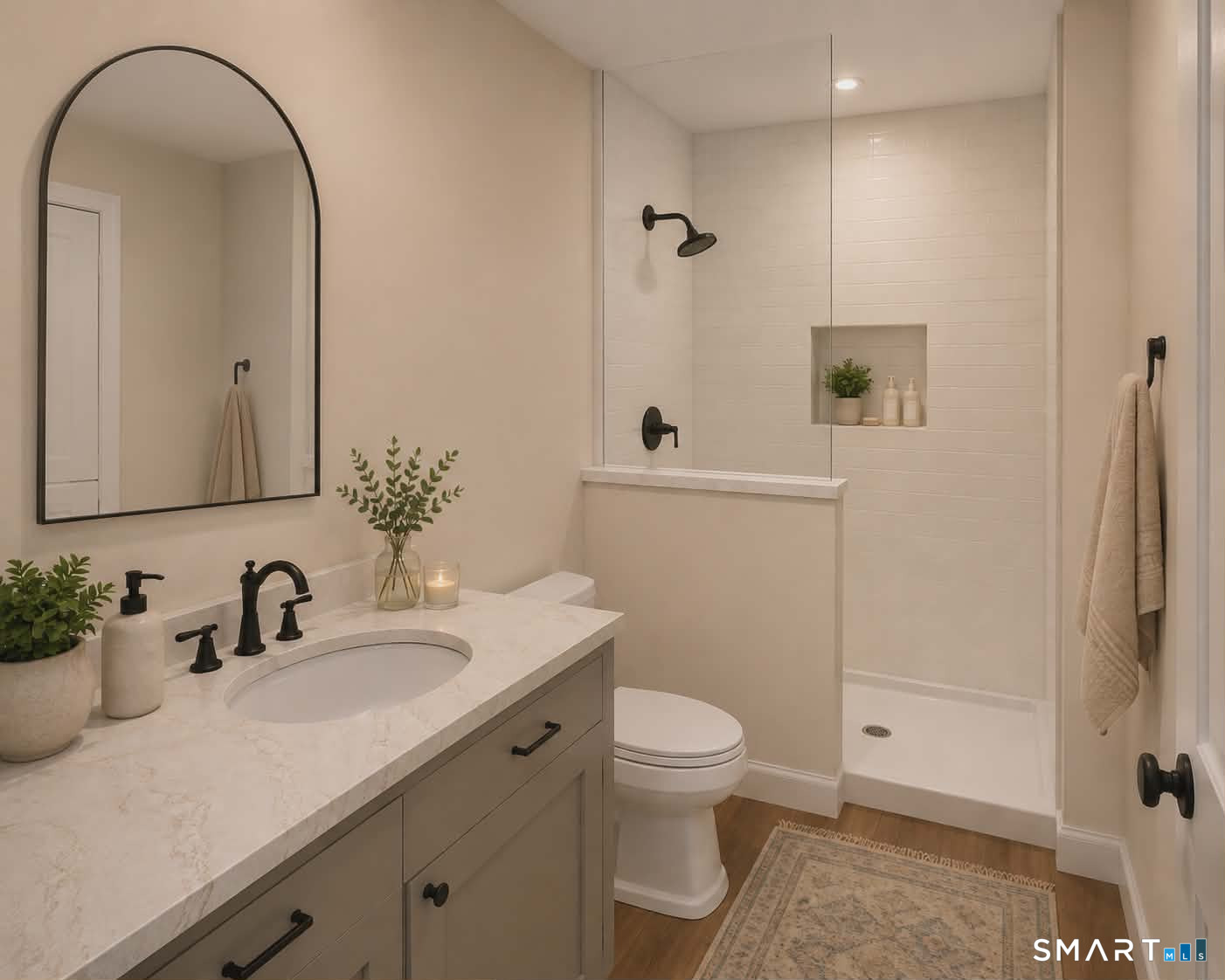1 Nathan Hale Road Middletown, CT 06457 - Photo 10 of 12 a bathroom with a sink a toilet and shower