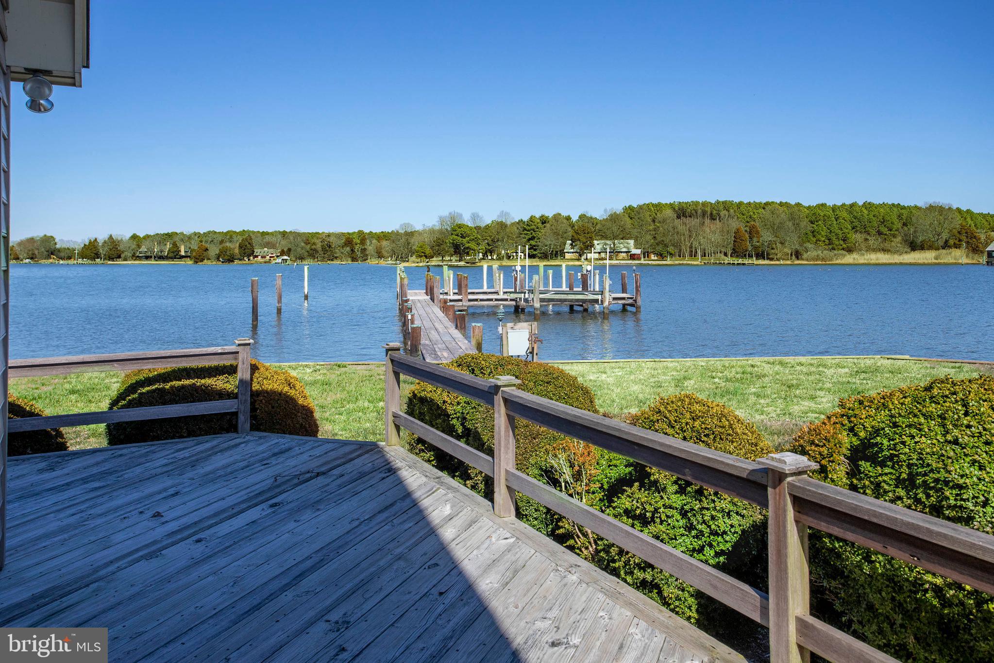 26107 Goose Neck Road Royal Oak, MD 21662 - Photo 34 of 50 View of pier from pool house deck