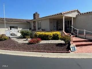 a view of a house with a patio