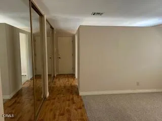 a view of an empty room