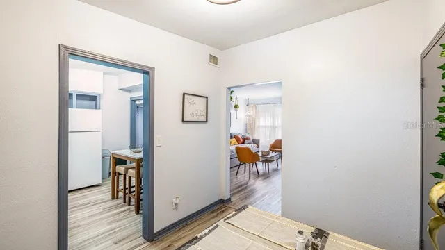a view of a hallway with interior of the house