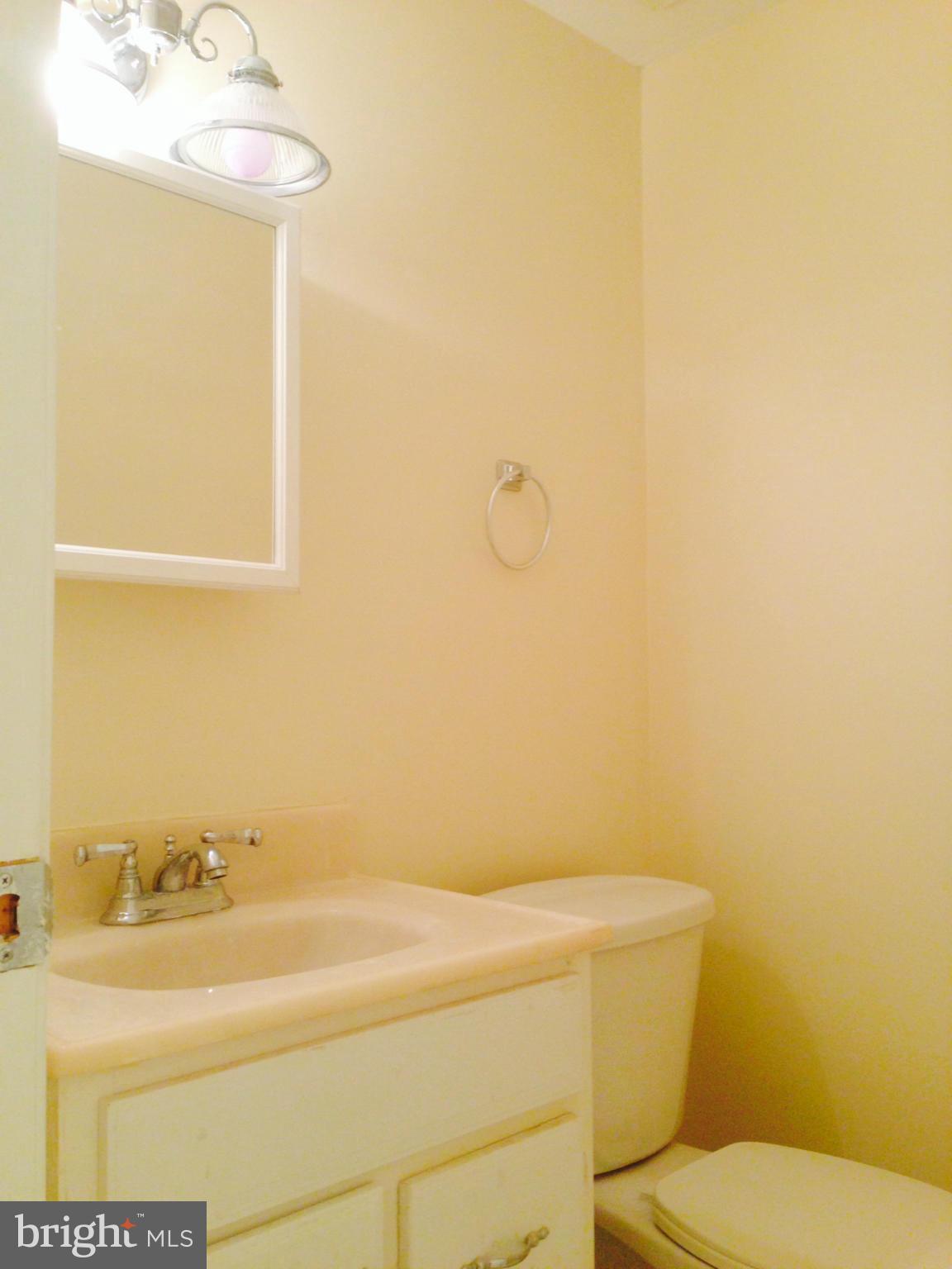 7933 Pebble Brook Court Springfield, VA 22153 - Photo 14 of 18 a bathroom with a sink a toilet and mirror