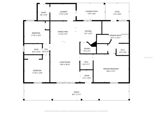 a view of a house with a porch