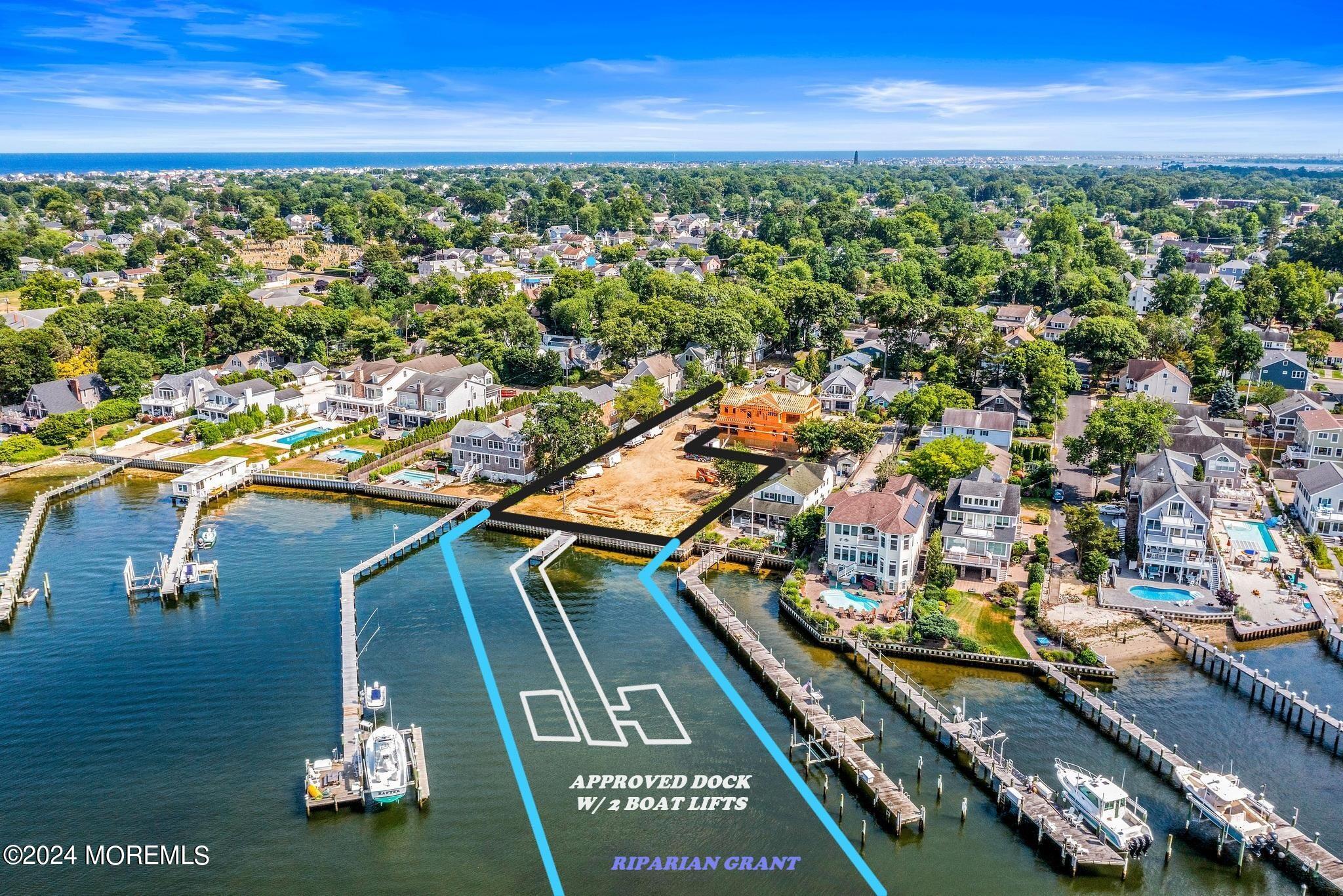 1115 Sampson Road Point Pleasant, NJ 08742 - Photo 6 of 12 CAFRA-Approved Dock w/ 2 Boat Lifts