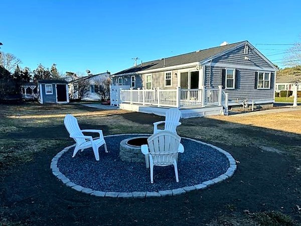 18 Harvard Road Dennis, MA 02639 - Photo 6 of 32 a swimming pool with outdoor seating yard and barbeque oven