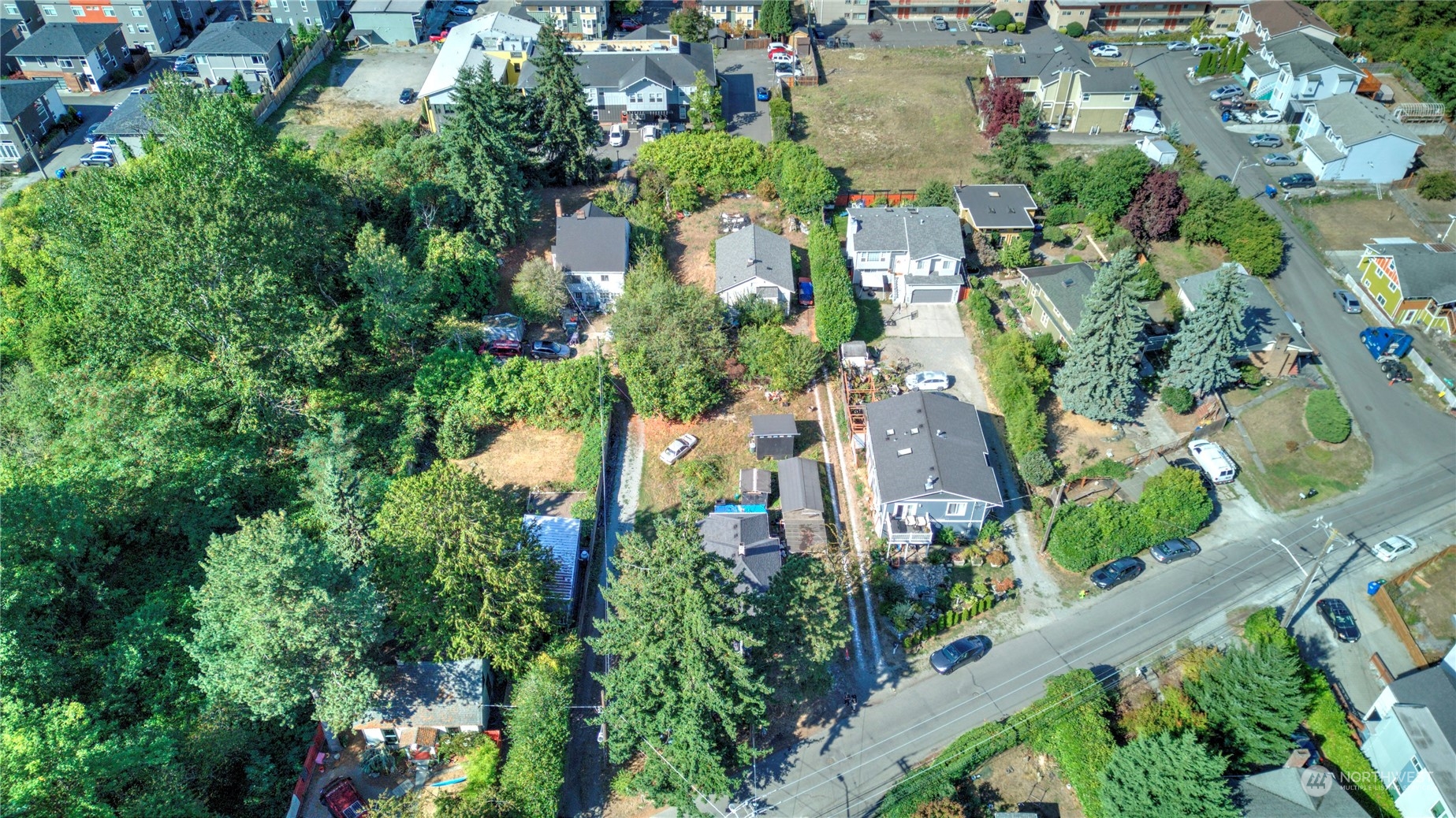 4001 Renton Avenue South Seattle, WA 98108 - Photo 6 of 29 an aerial view of a house with a yard and garden