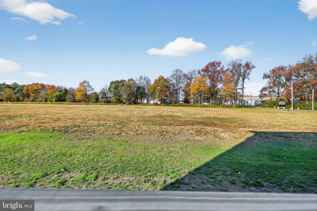 a view of a balcony with wooden floor