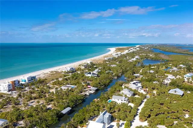 a view of a city and ocean view