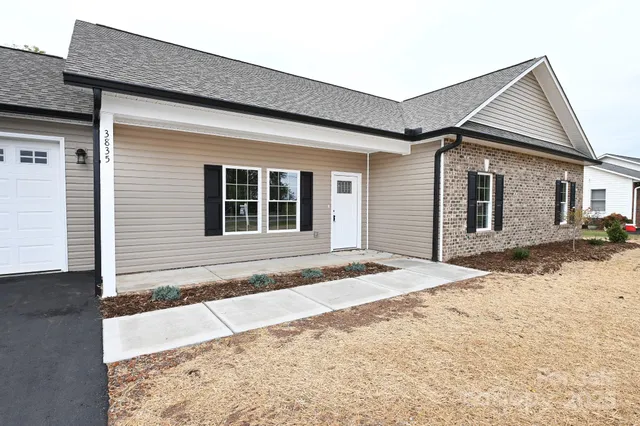 a front view of a house
