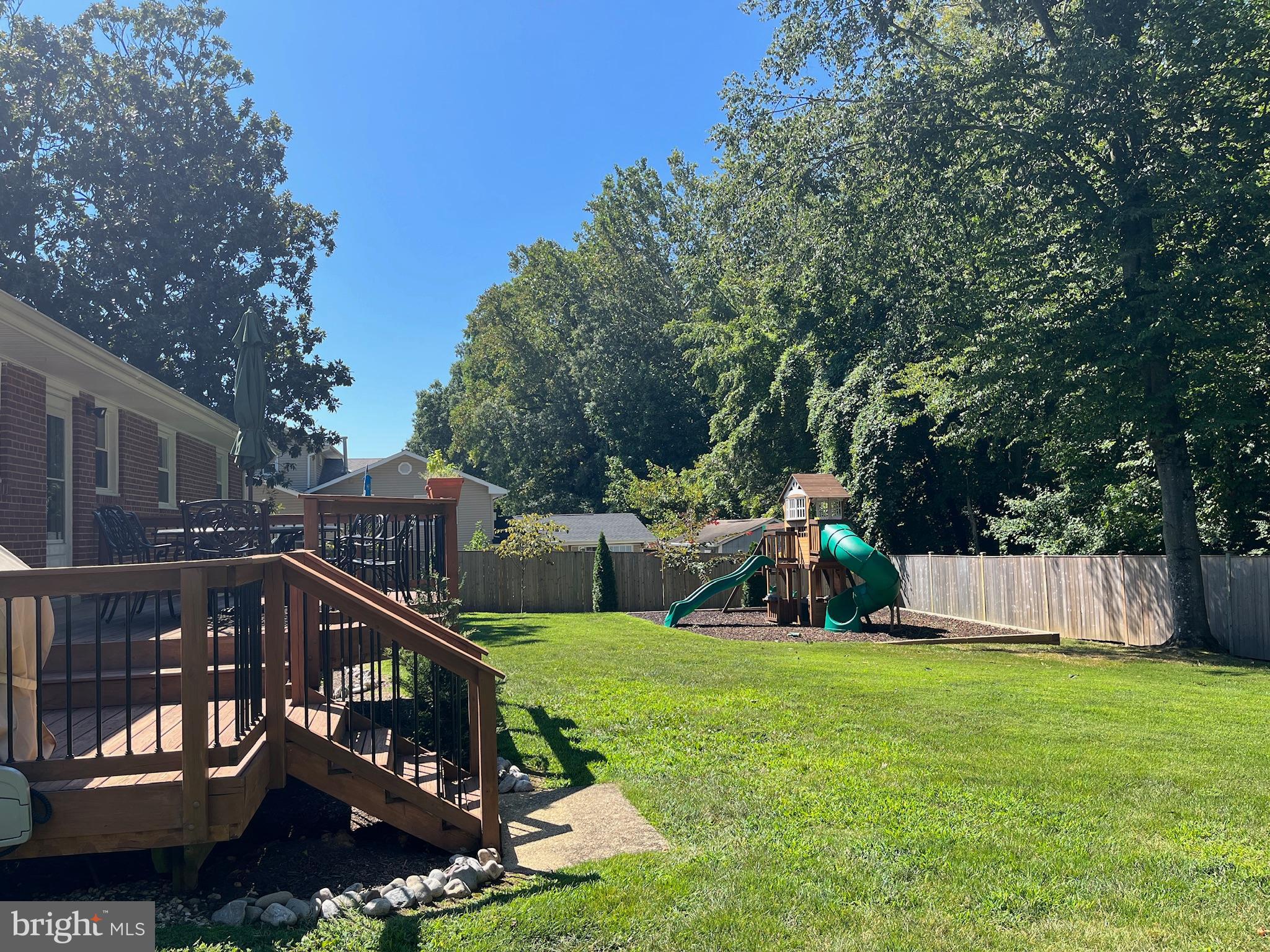 6726 Bostwick Drive Springfield, VA 22151 - Photo 21 of 63 Great Deck and Yard off Kitchen