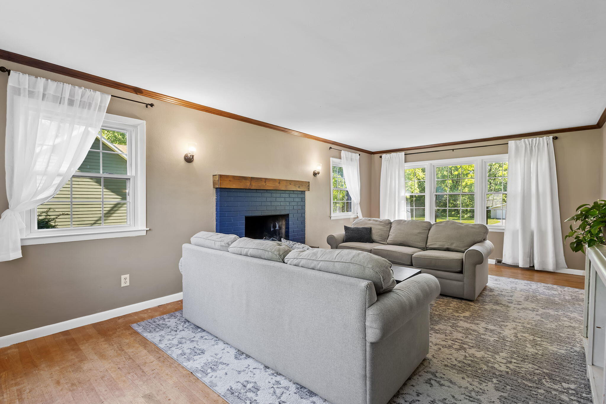 228 Weblos Trail Valparaiso, IN 46385 - Photo 6 of 29 a living room with furniture and a fireplace