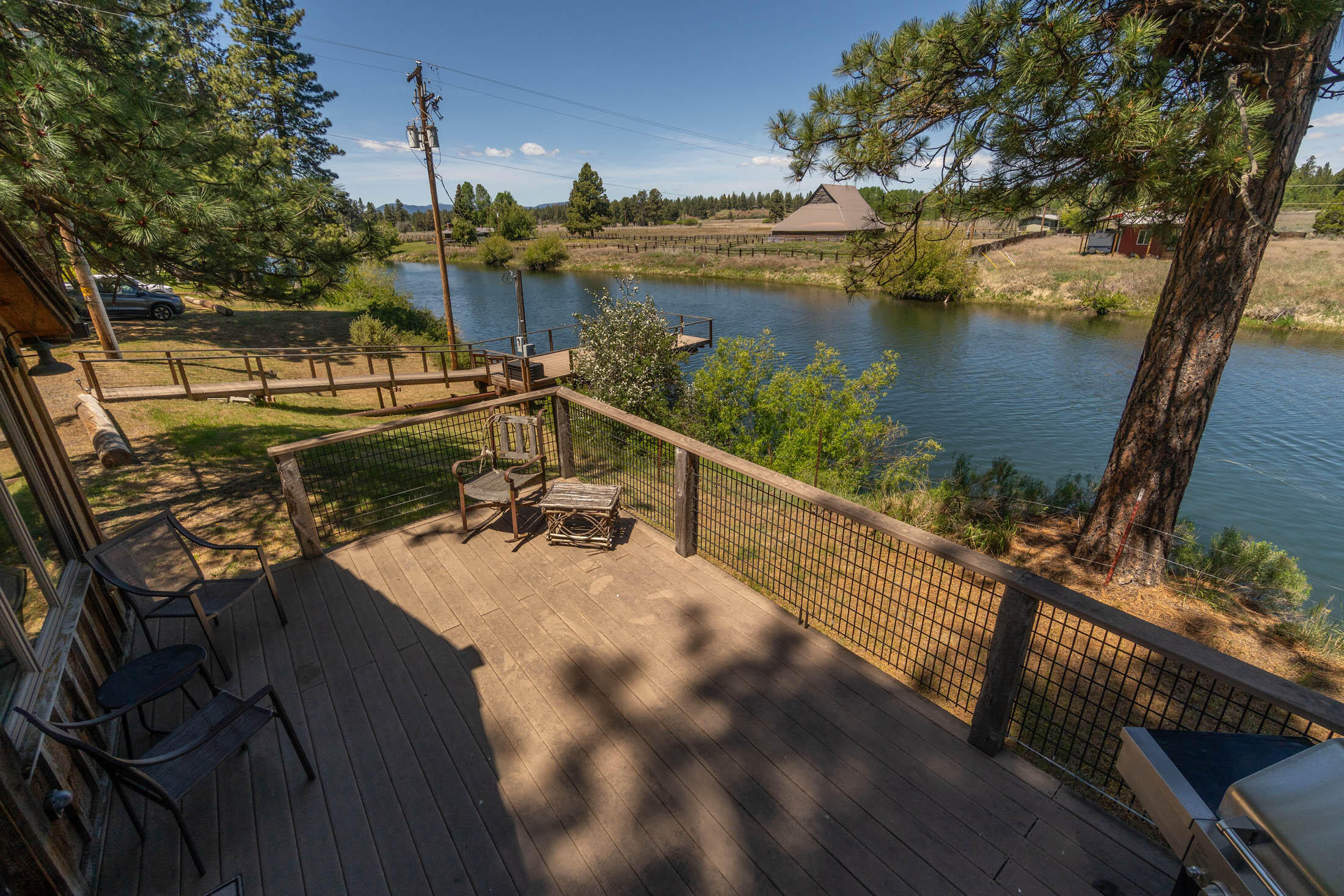 32907 River Bend Road Chiloquin, OR 97624 - Photo 37 of 83 a view of a lake from a balcony