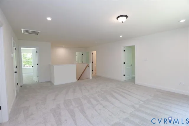 a view of an empty room