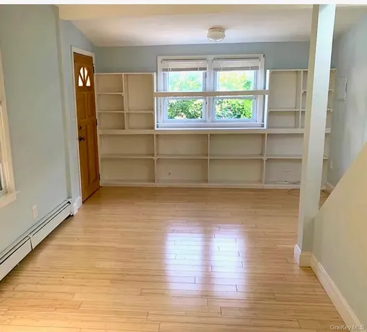a view of wooden floor in a room