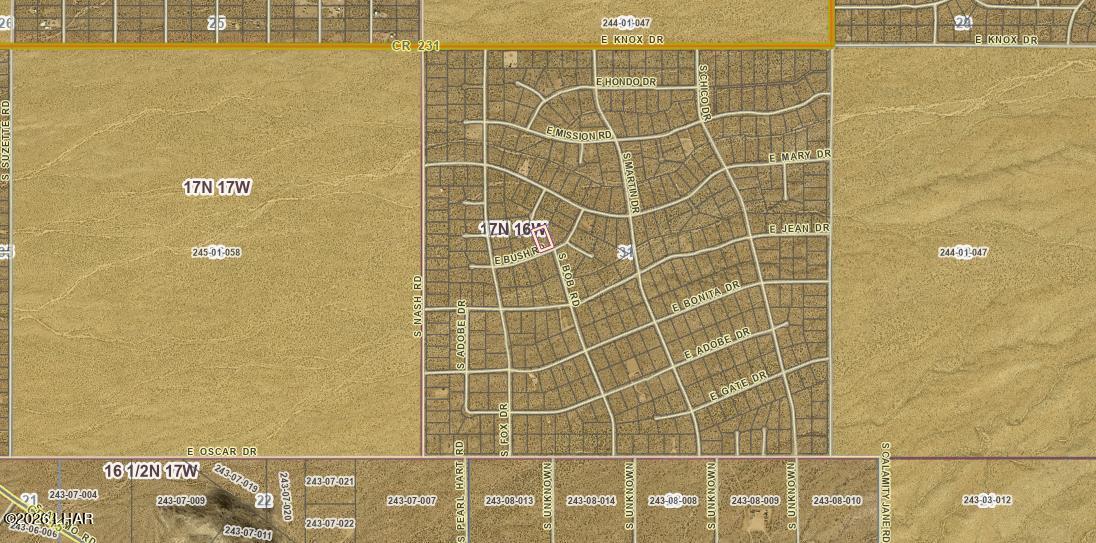 Lot 196 East Bush Road Yucca, AZ 86438 - Photo 6 of 7 gis 2