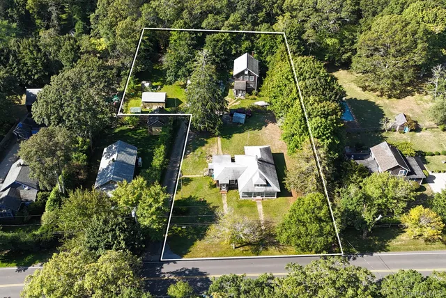 an aerial view of swimming pool