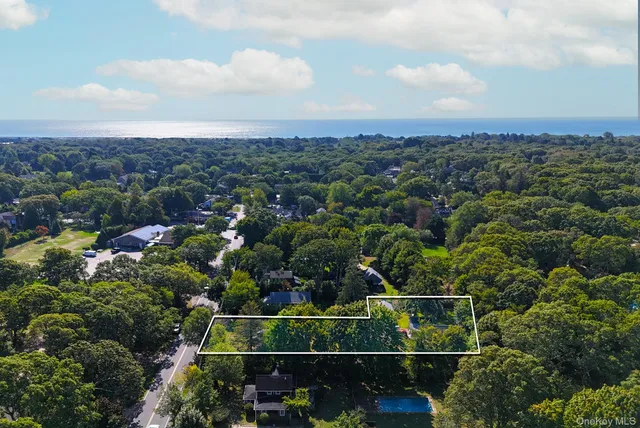 an aerial view of multiple house