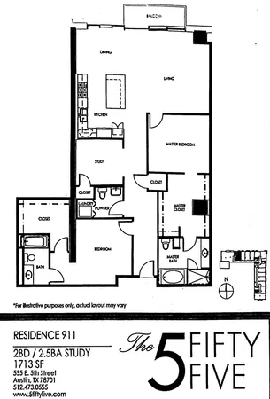 $1,124,800 | 555 East 5th Street, Unit 911, Austin, TX 78701