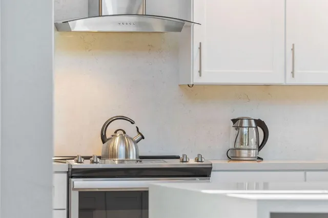 a close view of sink with a potted plant