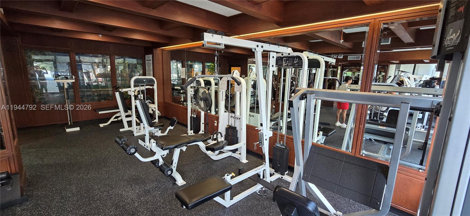600 Northeast 36th Street, Unit 1509 Miami, FL 33137 - Photo 20 of 21 a view of a room with gym equipment