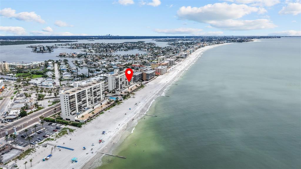 14950 Gulf Boulevard, Unit 503 Madeira Beach, FL 33708 - Photo 39 of 43 a view of a city and an ocean view