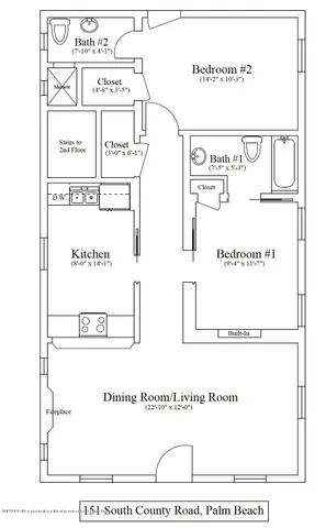 $14,500 | 151 South County Road, Unit 1, Palm Beach, FL 33480
