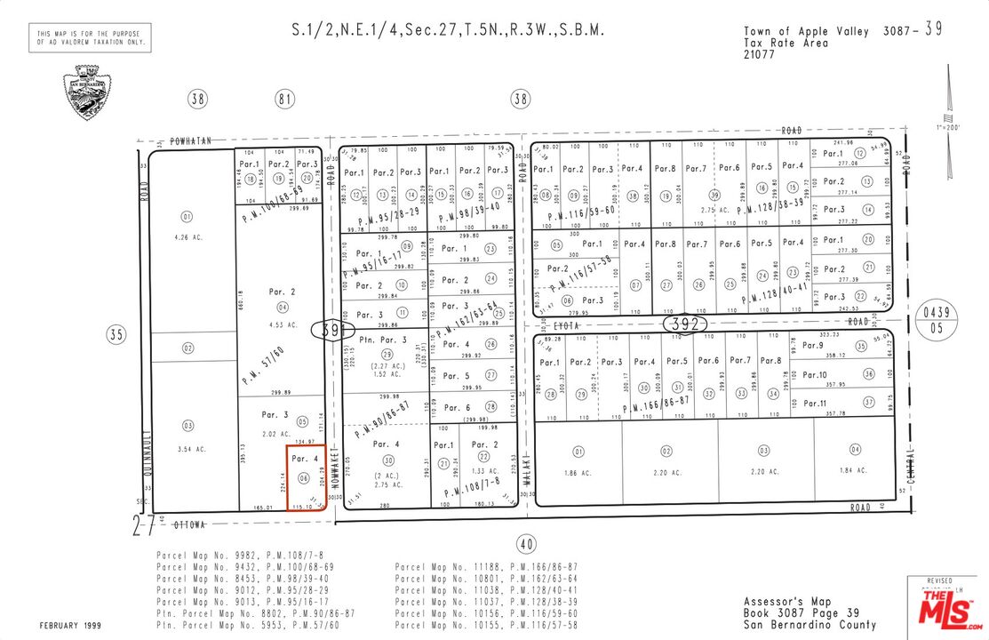 0 Ottawa Road Apple Valley, CA 92308 - Photo 3 of 3 a black and white photo of a living room