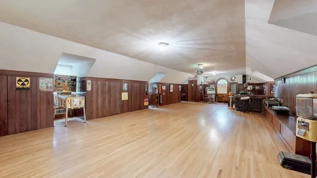 a view of a building with a yard