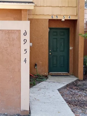 a view of front door