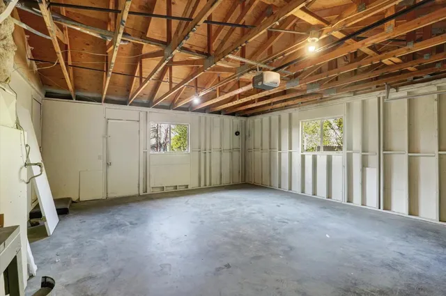 a view of lake with green space