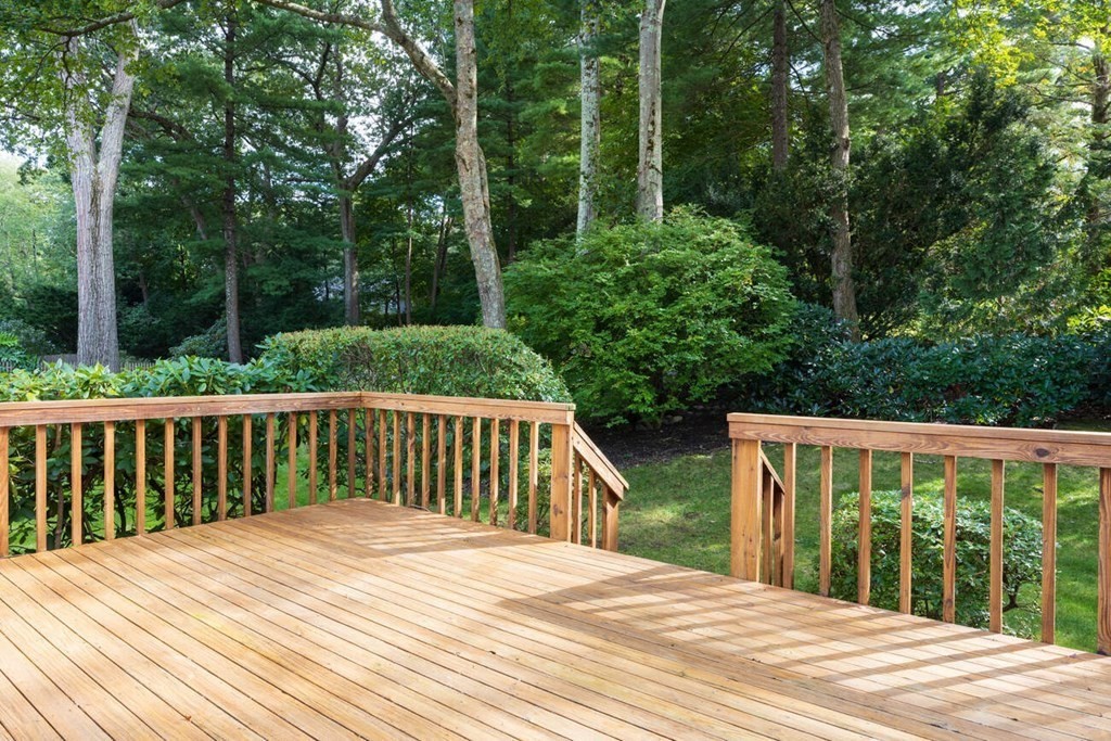 54 Bound Brook Road Newton, MA 02461 - Photo 13 of 14 a view of balcony with wooden floor and fence