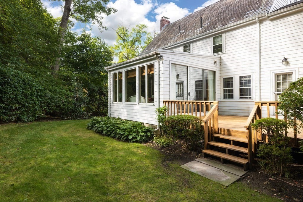 54 Bound Brook Road Newton, MA 02461 - Photo 14 of 14 a front view of a house with a yard