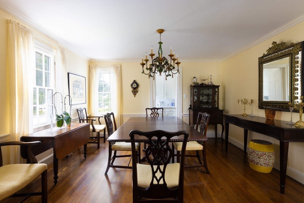 54 Bound Brook Road Newton, MA 02461 - Photo 4 of 14 a view of a dining room with furniture window and wooden floor