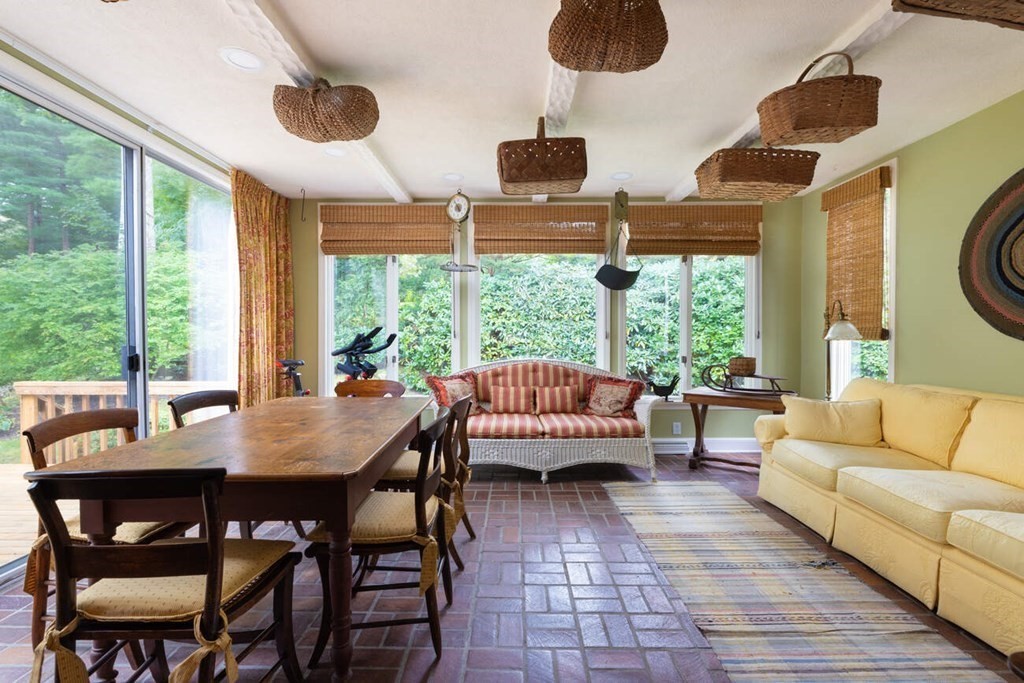 54 Bound Brook Road Newton, MA 02461 - Photo 8 of 14 a view of a dining room with furniture window and outside view