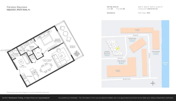 $3,400 | 501 Northeast 31st Street, Unit 1604, Miami, FL 33137