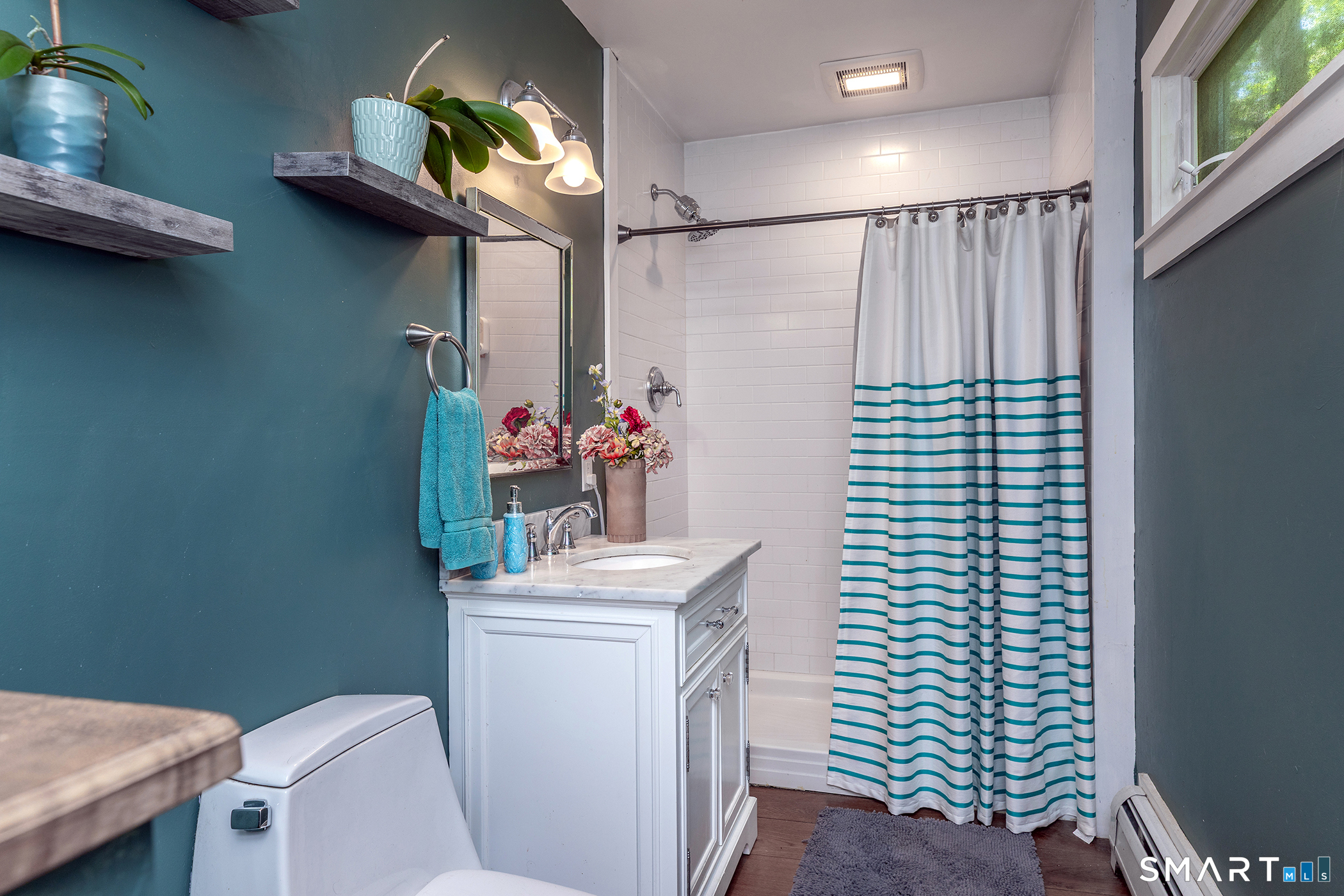 25 Bald Hill Road Kent, CT 06785 - Photo 19 of 38 The primary en-suite bath features a spacious walk-in shower, creating a private and modern retreat.