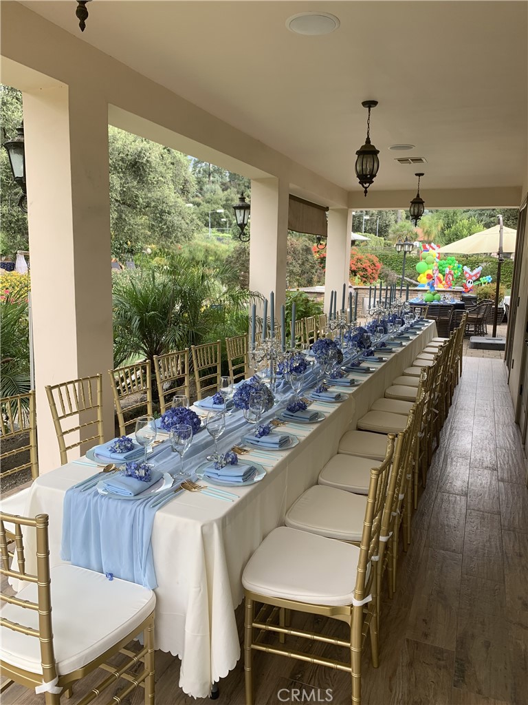 4117 Mt Baldy Road Claremont, CA 91711 - Photo 57 of 75 a view of a dining room with furniture window and outside view