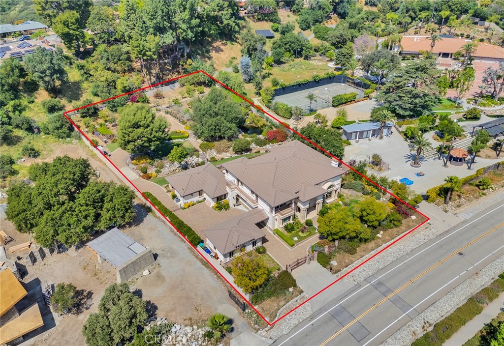 4117 Mt Baldy Road Claremont, CA 91711 - Photo 69 of 75 an aerial view of a residential houses with street
