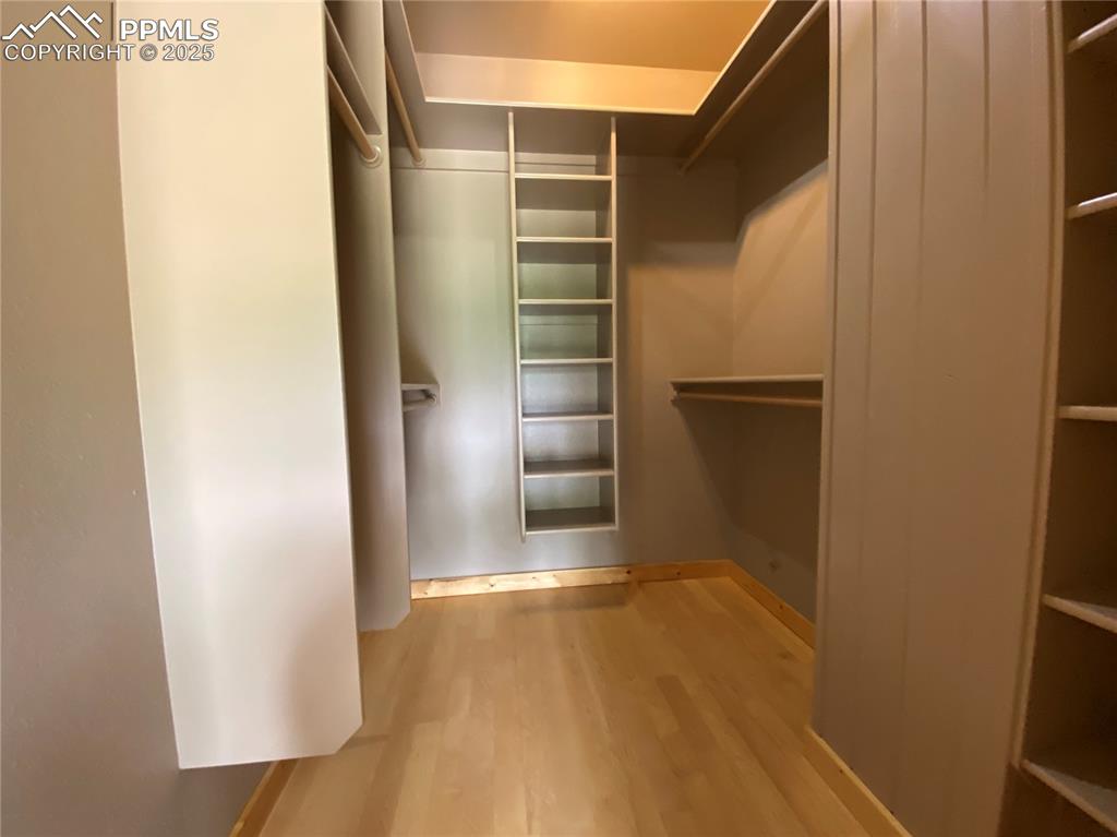 845 Markus Road Woodland Park, CO 80863 - Photo 11 of 40 a view of walk in closet with empty racks