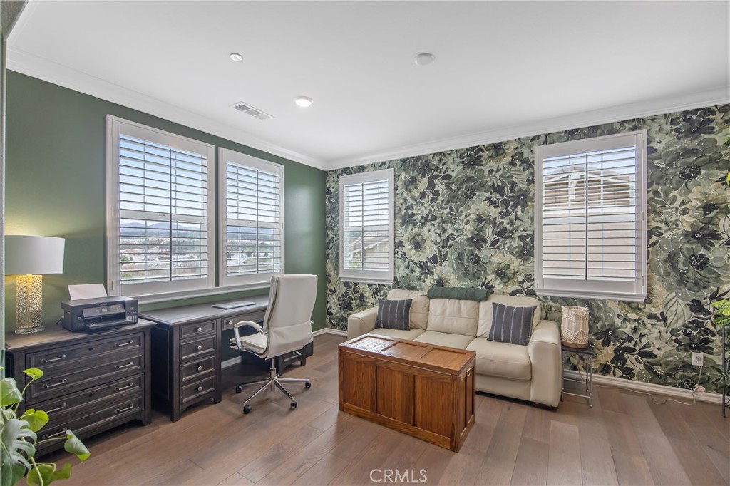 26464 Township Street Saugus, CA 91350 - Photo 31 of 74 a living room with furniture and a flat screen tv