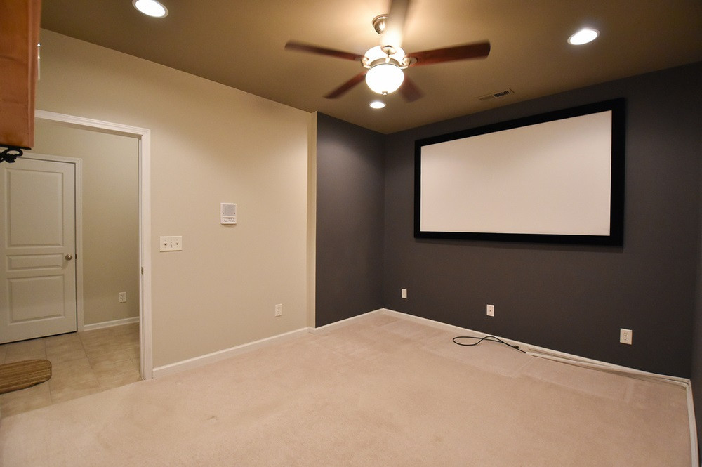 5809 Hourglass Court Raleigh, NC 27612 - Photo 23 of 30 Outstanding Media Room with full screen and projector. Media Room